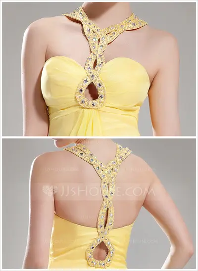 A-Line/Princess Sweetheart Floor-Length Chiffon Prom Dress With Ruffle Beading (018005352)