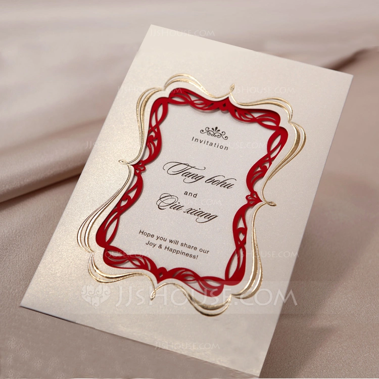 Personalized Vintage Style Wrap & Pocket Invitation Cards (Set of 50