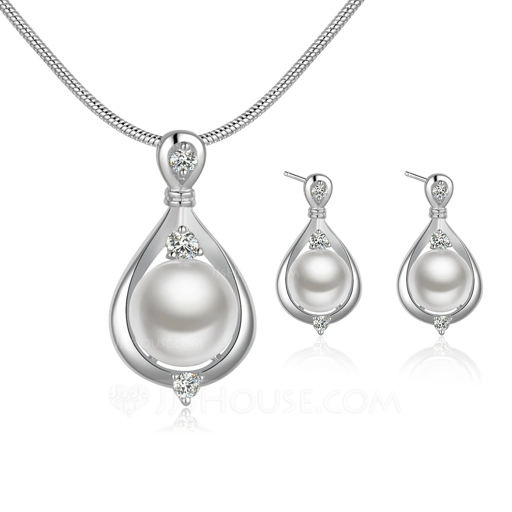 Gorgeous Silver Plated Ladies' Jewelry Sets (011068738) - JJsHouse