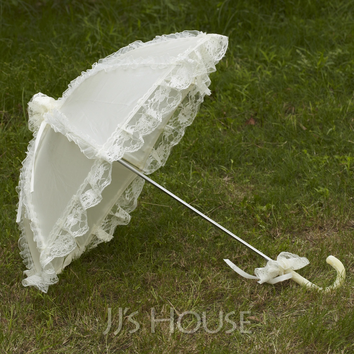 Beautiful Terylene/Lace Wedding Umbrellas (124036967) JJsHouse