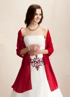 Shawls Party/Evening Chiffon Wraps (013020438)