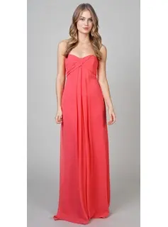 Amazing Empire Sweetheart Floor-Length Chiffon  Charmeuse Evening Dresses with Ruffle (017002551)