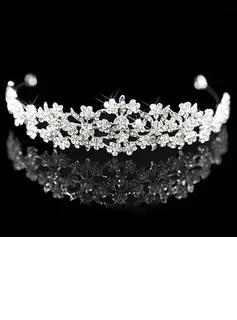 Alloy With Cubic Zirconia Wedding Tiara (042024250)