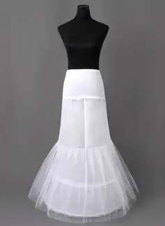 Nylon Meerjungfrau und Trompete Gown 2 Tier bodenlangen Rutsch Style / Hochzeit Petticoats (037005406)