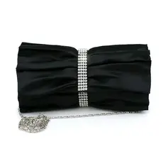 Black Gorgeous Silk With Austria Rhinestones Party Handbags/ Clutches More Colors Available (012008205)