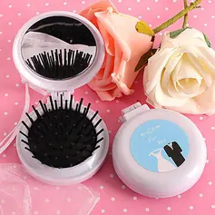 Bride And Groom Comb & Mirror Compact Favor (Set of 10) (051024720)