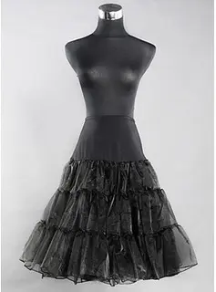 Lycra Half Slip Knee-Length Women Wedding Petticoats  (037024161)