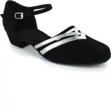 Suede Sandals Modern Ballroom Dance Shoes With Buckle (053021867)