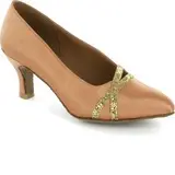Satin Heels Modern Ballroom Dance Shoes (053021861)
