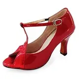 Leatherette Heels Latin Ballroom Dance Shoes (053013185)