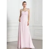 Empire Sweetheart Floor-Length Chiffon Evening Dress With Ruffle (017005269)