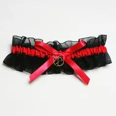 Satin Garter With Heart Charm (104019305)