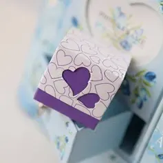 Square Favor Box With Heart Cutouts (Set of 12) (050013078)