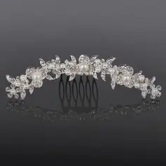 Alloy With Rhinestones Wedding Hair comb (042016804)