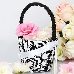 Damask Design Flower Girl Basket(102018044)