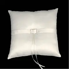 Lovely Satin Wedding Ring Bearer Pillow(103018226)