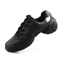 Leatherette Flats Sneakers Practice Sneakers Dance Shoes (053012959)