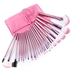Professional Makeup Brushes With Pink Bag(22 Pcs ) (046024417)