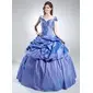 Ball-Gown Off-the-Shoulder Floor-Length Taffeta Quinceanera Dress With Ruffle Beading (021016022) Ball-Gown Off-the-Shoulder Floor-Length Taffeta Quinceanera Dress With Ruffle Beading (021016022)