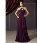 A-Line/Princess Halter Floor-Length Chiffon Evening Dress With Ruffle Beading (017014244) A-Line/Princess Halter Floor-Length Chiffon Evening Dress With Ruffle Beading (017014244)