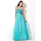 A-Line/Princess Strapless Floor-Length Chiffon Charmeuse Evening Dress With Ruffle Sequins (017013100)