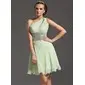 A-Line/Princess One-Shoulder Short/Mini Chiffon Homecoming Dress With Ruffle Beading (022020829) A-Line/Princess One-Shoulder Short/Mini Chiffon Homecoming Dress With Ruffle Beading (022020829)