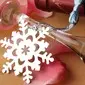Silver Finish Snowflake Bookmark With Ice Blue Tassel (051005726)
