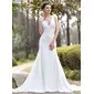 Mermaid Halter Chapel Train Chiffon Wedding Dress With Ruffle Lace Beadwork (002012033) Mermaid Halter Chapel Train Chiffon Wedding Dress With Ruffle Lace Beadwork (002012033)