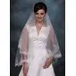 Waltz Veils Tulle One-tier Lace Applique Edge Wedding Veils With Classic (006020354)