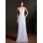 Sheath Sweetheart Floor-Length Chiffon Holiday Dress With Ruffle Beading (020015086)