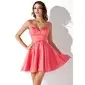 A-Line/Princess Sweetheart Short/Mini Tulle Charmeuse Homecoming Dress With Beading Sequins (022020626) A-Line/Princess Sweetheart Short/Mini Tulle Charmeuse Homecoming Dress With Beading Sequins (022020626)