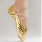 Leatherette Fabric Flats Ballet Dance Shoes (053018646)