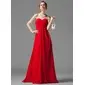 Empire Sweetheart Floor-Length Chiffon Bridesmaid Dress With Ruffle Beading (007001058)