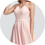 Vaaleanpunaiset juhlamekot erityistilaisuuksiin