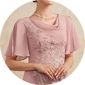 Robes mère de la mariée rose poudré