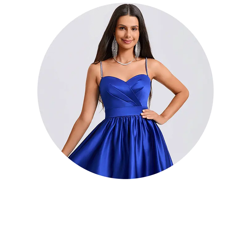 Kuninkaansiniset tanssiaismekot